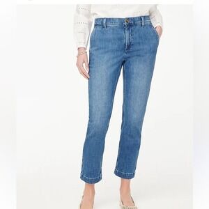 J. Crew lightweight Denim chino pant Jeans spring blue wash womens‎ size 28